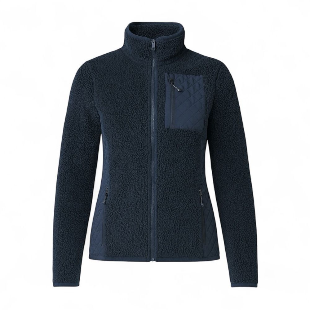 Vineyard Vines Sherpa Fleece Jacket Women’s XS Black Quilted Preppy Outdoor